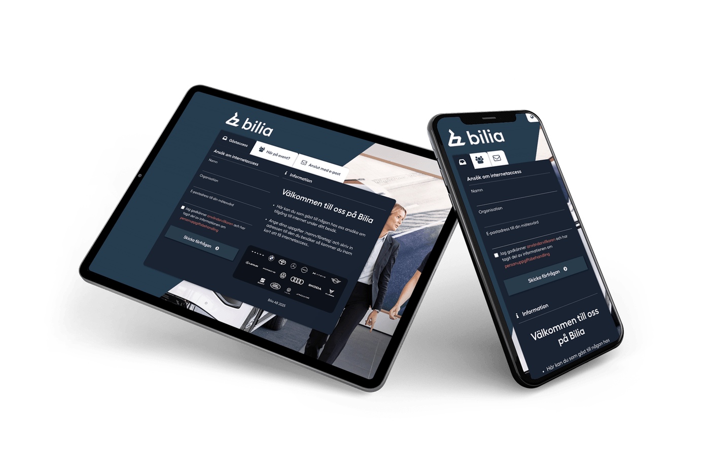 Bilia captive portal
