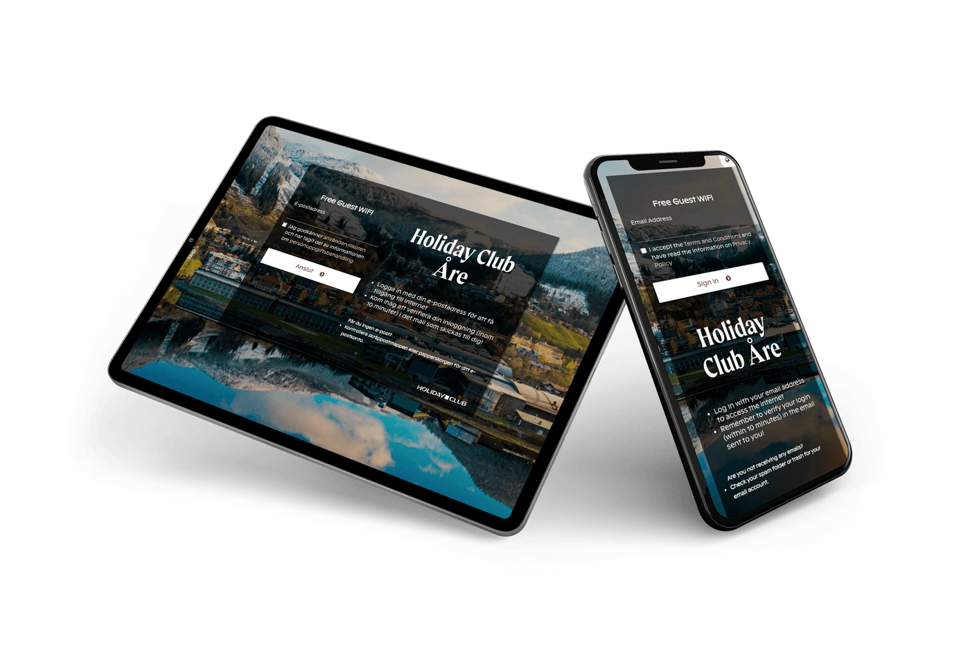 Holiday Club Åre captive portal