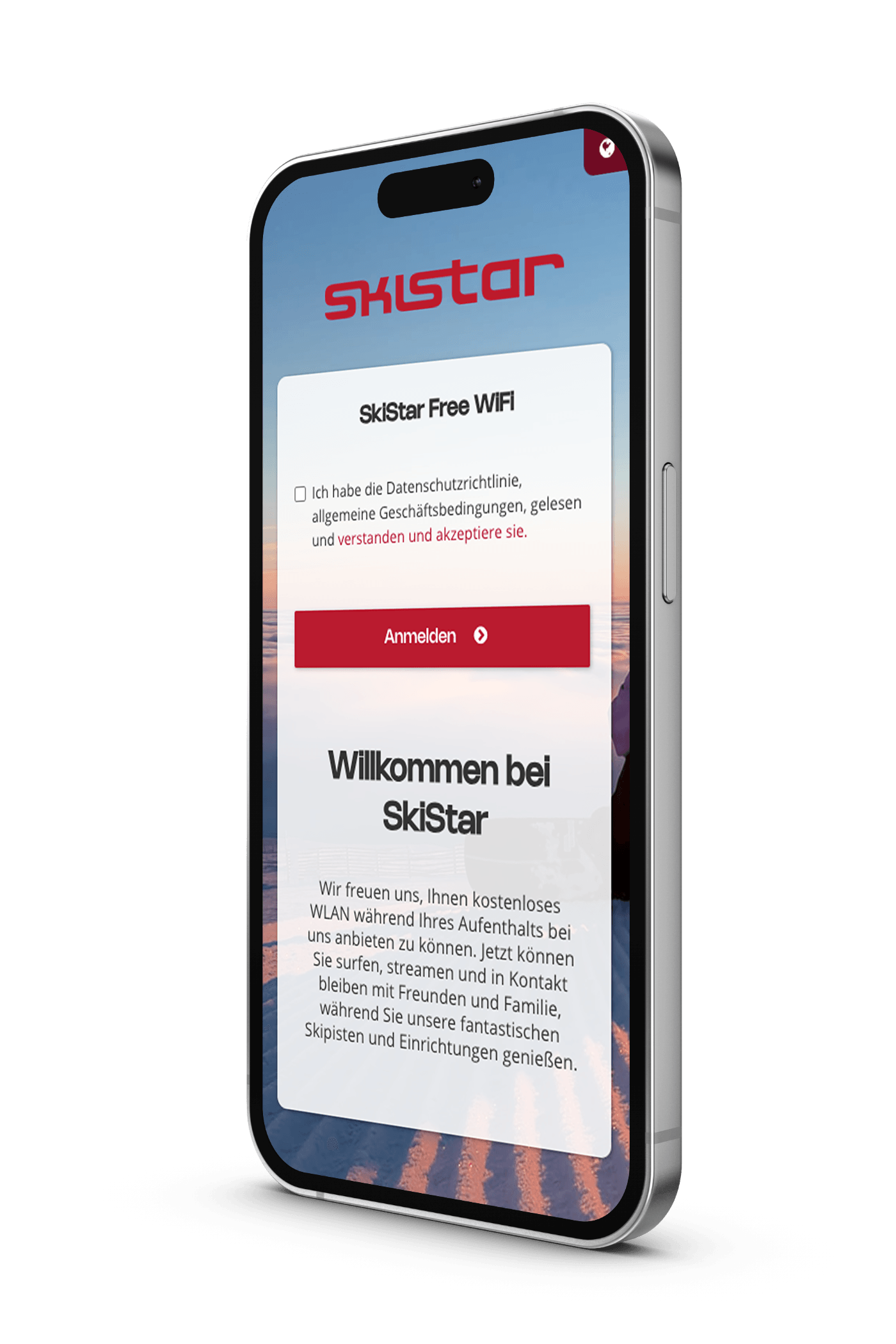 SkiStar captive portal